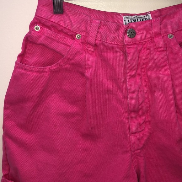 Vintage High Rise Pink Jean Shorts - Picture 2 of 10